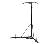 VEVOR Supporto per Sacco da Boxe, Attrezzatura per Allenamento Regolabile in Altezza, Supporta 65 kg, con Base Appesantita, Sacco per Allenamento Palestra Casa, Nero 118x118x232 cm