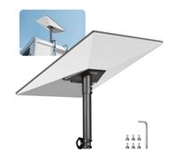 VEVOR Supporto per Scala Camper RV Starlink, Angolo Montaggio Regolabile a 360°, Kit Tubi Gen 3 Standard, Adattatore per Scala per Camper Starlink Extra Corto in Acciaio, Compatibile con Gen3 e V3