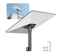 VEVOR Supporto per Scala Camper RV Starlink, Angolo Montaggio Regolabile a 360°, Kit Tubi Gen 3 Standard, Adattatore per Scala per Camper Starlink Extra Corto in Acciaio, Compatibile con Gen3 e V3