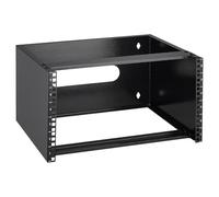 VEVOR Supporto per server di rete montaggio da parete 6U, Profondità 350 mm, Supporto per server con dadi in gabbia, carico 22,68 kg, Larghezza di montaggio 482,6 mm, per apparecchiature IT