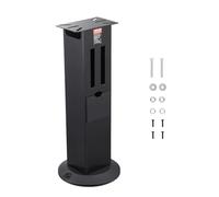 VEVOR Supporto per Smerigliatrice da Banco con Piastra di Montaggio da 28 x 17 cm Piedistallo per Smerigliatrice e Morsa per Impieghi Gravosi, Scomparti per Riporre Mole e Base in Ghisa