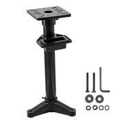 VEVOR Supporto per Smerigliatrice da Banco, Piedistallo da Pavimento per Smerigliatrice Morsa con Piastra di Montaggio 27 x 27 cm, Fessure di Montaggio Contenitore per l'Acqua, Altezza 840 mm