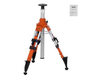 VEVOR Supporto per Treppiede con Livella Laser, Attacco Filettato, Regolazione Altezza 690-1720 mm, con Bolla Livello Limitatore di Diffusione, Antiscivolo Sollevabili, Capacità Massima 9,07 kg