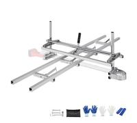 VEVOR Supporto per Troncatrice a Catena 355-914mm Mulino con Guida per Troncatrice a Binario per Motosega in Alluminio 274 cm, Supporto con Guida per Troncatrice a Catena Lavoro per Legno di Falegnami