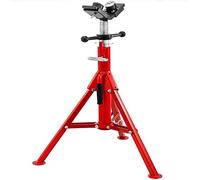 VEVOR Supporto per Tubi a V da 28"a 51,5" Tipo 1107A con 2 Sfere di Trasferimento e Piedini Pieghevoli 4500LB Altezza Regolabile da 28"a 51,5" Tipo 1107A