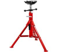 VEVOR Supporto Pieghevole per Tubi Pieghevoli con Testa a V Trasferibile a 4 Sfere 4500 LB Regolabile in Altezza da 28 Pollici a 51,5 Pollici Tipo 1107B Adatto per la Maggior Parte delle Condutture