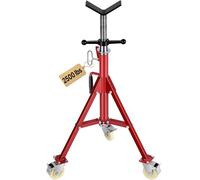 VEVOR Cavalletto per Tubi，400kg Supporto Basamento del Treppiedi, Altezza 50,5-93,5 cm Supporto Professionale Treppiede, Cavalletto per Tubi con Supporto a V per Tubi 0,32-30,48 cm, Cavalletto Bici