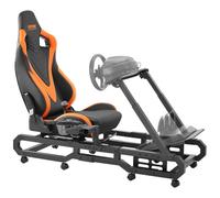 VEVOR Supporto per Volante da Corsa con Ruote, Supporto Simulatore di Guida in Acciaio Resistente, Carico max. 150 kg, Supporto per Volante e Pedale Regolabile, G923/G920/G29, Thrustmaster T248P