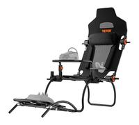 VEVOR Supporto per Volante da Corsa per Logitech G923/G920/G29, Simulatore di Guida Portatile in Acciaio Cockpit-Thrustmaster T248P, Modalità GT/Formula di Grandi Dimensioni, Angolazione Regolabile