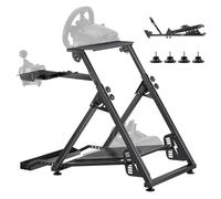 VEVOR Supporto per Volante da Corsa Pieghevole Regolabile, Compatibile con Logitech G923, G920, G29, G27, Thrustmaster T300RS TX F458, T500RS, T3PA-PRO (F1/GT), Pedali NON Inclusi