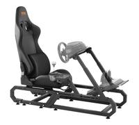 VEVOR Supporto per Volante da Corsa, Supporto per Simulatore di Guida in Acciaio Resistente, Carico max. 150 kg, Supporto per Volante Pedale Regolabili, per G923/G920/G29, Thrustmaster T248P