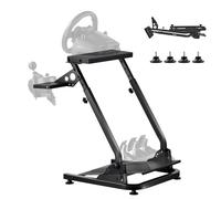 VEVOR Supporto per Volante da Corsa, Supporto per Simulatore Regolabile Pieghevole per Logitech G29 G27 G920 G923, Thrustmaster T300RS T300GT T248 TS-PC TSXW Gaming Cockpit, Pedali NON Incluso
