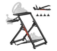 VEVOR Supporto per Volante Simulatore Regolabile Pieghevole per G923 G920 G29 G27, Thrustmaster T300RS TX F458 T500RS T3PA-PRO (F1/GT) Gaming Cockpit, Simulatore di Pedaliera