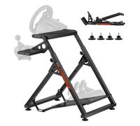 VEVOR Supporto per Volante Simulatore Regolabile Pieghevole per G923 G920 G29 G27, Thrustmaster T300RS TX F458 T500RS T3PA-PRO (F1/GT) Gaming Cockpit, Simulatore di Pedaliera