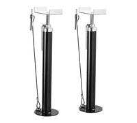 VEVOR Supporto Stabilizzatore per Caravan Carico max. da 2,27 Tonnellate, Set di Cavalletti da 2 Pezzi per Roulotte Rimorchio di Parcheggio Altezza Regolabile 500-1230mm, Supporto per Camper Caravan