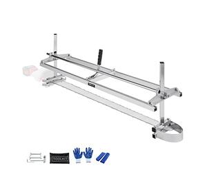VEVOR Supporto Telaio per Troncatrice Orizzontale Lunghezza Taglio Regolabile 355-1219mm Spessore Regolabile tra 5,08-300mm, Supporto per Lavoro di Legno con Troncatrice da Esterno in Acciaio Zincato