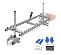 VEVOR Supporto Telaio per Troncatrice Orizzontale Lunghezza Taglio Regolabile 355-914mm Spessore Regolabile tra 5,08-300mm, Supporto per Lavoro di Legno con Troncatrice da Esterno in Acciaio Zincato