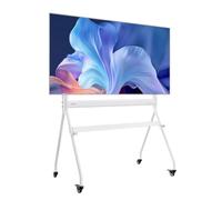 VEVOR Supporto TV da Pavimento Schermo Dimensioni Compatibili da 889-2540 mm, Carico max. da 90 kg ca., Carrello per TV con Ripiano Max. VESA 800 x 600 mm per Soggiorno Ufficio, Stabilità e Sicurezza