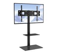 VEVOR Supporto TV Girevole Altezza Regolabile 1175-1296 mm Supporto per TV da Pavimento Capacità di Carico 41 kg, VESA max. 400x600 mm, per Soggiorno, Casa, Ufficio, Aula