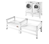 VEVOR Supporto Universale per Lavatrice Altezza 355 mm Carico max. 318 kg Base per Lavatrice Asciugatrice con Vassoio Estraibile Piedini Antiscivolo Supporto in Acciaio 2 Pezzi Base Piedistallo