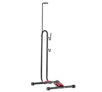 VEVOR Supporto Verticale per Bici da Terra per Bicicletta da Montagna e Bici da Corsa da 406,4 a 700 mm Supporto Verticale e Orizzontale per Deposito Sicuri in Garage, Interni ed Esterni, Nero