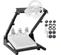 VEVOR Supporto Volante da Corsa per Logitech G25 G27 G29 e G920, Staffa per Simulatore di Guida Pieghevole e Regolabile (Volante, Cambio e Pedali NON inclusi)