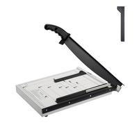 VEVOR Tagliacarte a Leva, Larghezza Taglio Massima 381mm Taglierina Manuale, Capacità max. 16 Fogli, Binario Protezione/Blocco Lama per Cartone, Tagliacarte Manuale a Leva Uso Domestico Commerciale