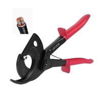 VEVOR Tagliacavi a Cricchetto Cesoia Tagliacavi Manuale Lame in Acciaio Armonico Manici Isolati, Taglierina per Cavi in Rame e Alluminio Capacità max. 400 mm², Tagliacavi Utensile da Elettricista