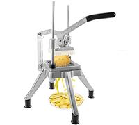 VEVOR Tagliapatate professionale manuale tagliaverdure multifunzione commerciale in acciaio inox lama da 0,64 cm taglio patata frutta in bastoncini dadi con 2 lame di ricambio per ristorante cucina
