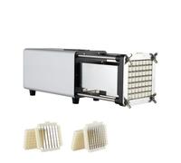 VEVOR Tagliapatatine Elettrico 376 x 117 x 131 mm Tagliapatate con Lame 12,7 mm 9,52 mm in Acciaio Inossidabile, Tagliapatate e Tritatutto con Piedini Antiscivolo, per Patate, Patatine Fritte, Argento