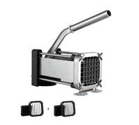 VEVOR Tagliapatatine, Tagliapatate con Lame in Acciaio Inossidabile da 1/2" e 3/8", Tagliapatate Manuale con Ventose, Ideale per Patate, Patatine Fritte, Cetrioli, Verdure, Carote