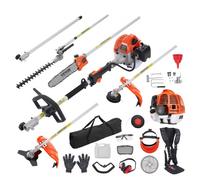 VEVOR Tagliasiepi 6 in 1 Utensili da rifinitura multifunzionali 33CC manico lungo da potatura