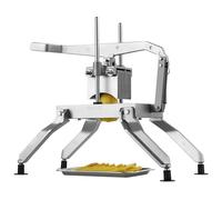 VEVOR Tagliaverdure Commerciale, Tagliapomodoro 3/8" e 3/16", Tagliaverdure in Acciaio Inossidabile e Lega di Alluminio, Tagliapomodoro Manuale con Piedini Antiscivolo, per Pomodori, Patate, Cipolle
