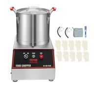 VEVOR Robot da Cucina 1400 W Tritatutto Capacità ca. 15 L Mixer Multifunzione Cucina in Acciaio Inossidabile Tritatutto Elettrico per Verdura Frutta Preparazione Culinaria Tritatutto Ristorante Hotel