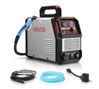 VEVOR Taglierina al Plasma, Macchina Tagliatrice al Plasma ad Arco Pilota Senza Contatto 65 A, Inverter IGBT, Display Digitale con Funzione 2T/4T Tempo PA/PT, Riparazioni Domestiche Officine