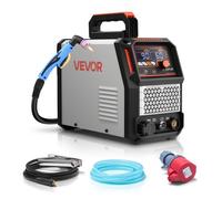 VEVOR Taglierina al Plasma, Macchina Tagliatrice al Plasma Senza Contatto 60 A, Inverter IGBT, Display Digitale con Funzione 2T/4T Tempo PA/PT, Riparazioni Domestiche Officine, Alimentazione Trifase
