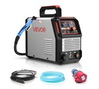 VEVOR Taglierina al Plasma Trifase 400V, Macchina Tagliatrice al Plasma 60 A, Taglierina con Inverter IGBT, Display Digitale con Funzione 2T/4T, Riparazioni Domestiche Officine
