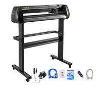 VEVOR Taglierina di vinile, 34 pollici Vinyl Cutter macchina 870 mm carta di alimentazione Vinyl Plotter con stand da terra, taglio plotter macchina velocità regolabile