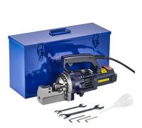 VEVOR Taglierina Idraulica Elettrica Portatile per Barre d'Armatura Diametro di Taglio 4-20mm 1000W, Utensile da Taglio per Barre d'Armatura Taglierina in Ghisa e Alluminio con Valigetta Attrezzi