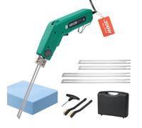 VEVOR Taglierina Elettrica per Polistirolo a Caldo 200 W, Taglierina per Polistirolo 50℃-500℃, Lame da 150 mm e 200 mm, Attrezzi per Taglio di Polietilene, Schiuma