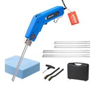 VEVOR Taglierina Elettrica per Polistirolo a Caldo 200 W, Taglierina per Polistirolo 50℃-500℃, Lame da 150 mm e 200 mm, Attrezzi per Taglio di Polietilene, Schiuma