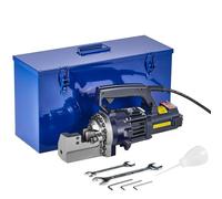 VEVOR Taglierina Idraulica Elettrica Portatile per Barre d'Armatura Diametro di Taglio 4-20mm 1000W, Utensile da Taglio per Barre d'Armatura Taglierina in Ghisa e Alluminio con Valigetta Attrezzi