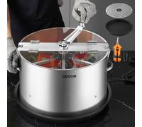 VEVOR Taglierina Manuale con Lama in Acciaio Inossidabile da 37 cm, Taglierina Idroponica a Umido e a Secco con Vassoio, Taglierina Rotante Attorcigliata per Germogli, Fiori, Foglie, Erbe Aromatiche