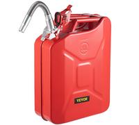 VEVOR Tanica per Carburante Portatile da 20 Litri con Sistema di Beccuccio Flessibile, Serbatoio in Acciaio Antiruggine Resistente al Calore per Auto, Camion Attrezzature, Rossa