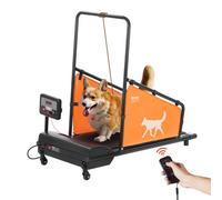 VEVOR Tapis Roulant per Cani di Taglia Media, capacità di Peso di 90 kg Macchina Elettrica per Correre con 3 Rampe Regolabili, Tapis Roulant per Animali Domestici da Interno con Schermo LCD, Nero