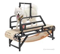 VEVOR Tapis Roulant per Cani per Taglia Media, capacità di Peso 220 Libbre, Larghezza 44,5 cm, Macchina per Corsa per Cani con Rampe Regolabili, Tapis Roulant per Cani, Attrezzatura per Esercizi