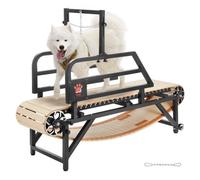 VEVOR Tapis Roulant per Cani per Taglia Media, Capacità di Peso 220 Libbre, Larghezza 44,5 cm, Macchina per Corsa per Cani con Rampe Regolabili, Tapis Roulant per Cani, Attrezzatura per Esercizi