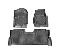 VEVOR Tappetini per Auto, per Ford F-250/F-350/F-450 2017-2022, Fodera Anteriore e Seconda Fila in 3 Pezzi, Tappetini per Camion in TPE su Misura Resistenti alle Intemperie Nero, Spessore di 2,35 mm