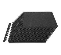 VEVOR Tappetini ad Incastro in Gomma Piastrelle 12 PZ per Pavimenti da Fitness