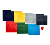 VEVOR Tappetini per timbri in cemento 7 pezzi, Tappetino per timbri in poliuretano per piastrelle in pietra, 618 x 618 mm, Stampo per texture in cemento senza cuciture per decorazioni, Multicolore